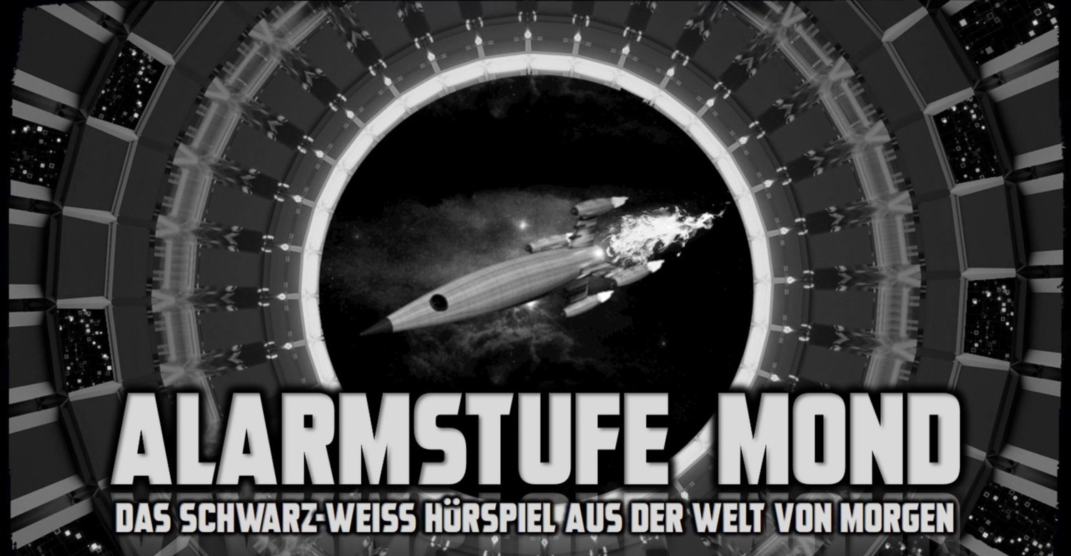 ALARMSTUFE MOND Ein Schwarz-Weiß-Hörspiel aus der Welt von morgen von Christoph Tiemann