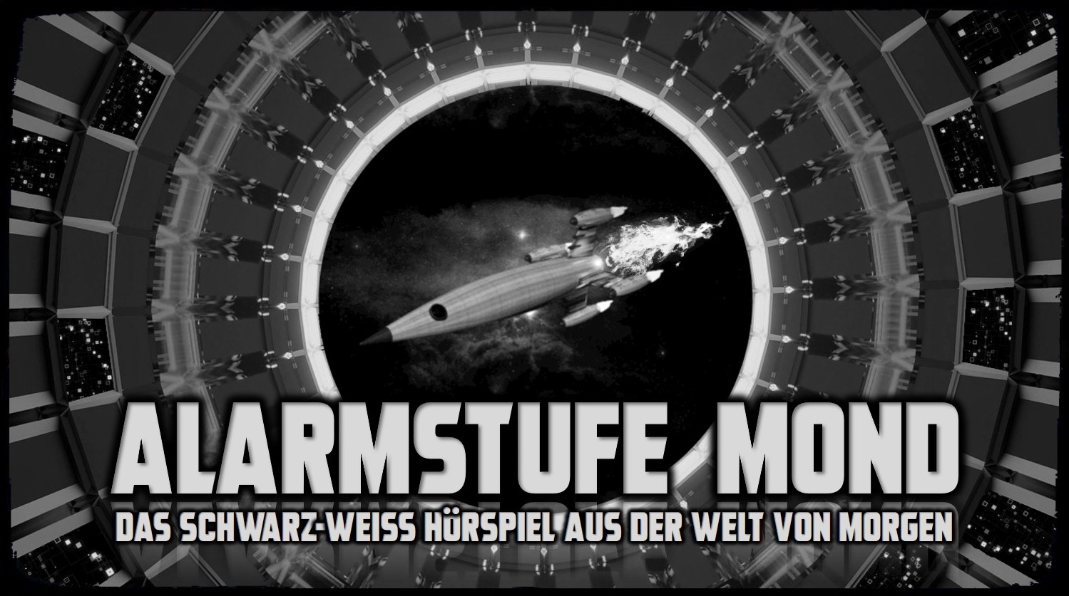 ALARMSTUFE MOND Ein Schwarz-Weiß-Hörspiel aus der Welt von morgen von Christoph Tiemann