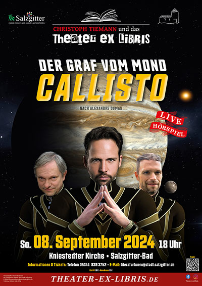 Theater ex libris: DER GRAF VOM MOND CALLISTO – Live-Hörspiel nach Alexandre Dumas