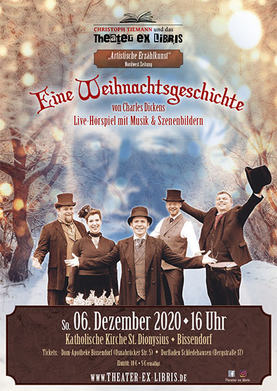 Christoph Tiemann und das Theater ex libris: Charles Dickens' Weihnachtsgeschichte
