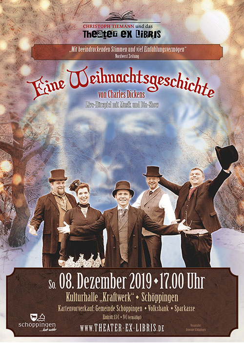 Theater ex libris Dickens Weihnachtsgeschichte Schöppingen 2019