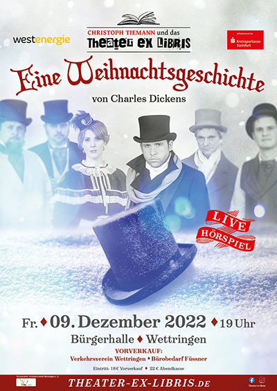 Christoph Tiemann und das Theater ex libris  Wettringen - Eine Weihnachtsgeschichte nach Charles Dickens (Live-Hörspiel mit Musik)