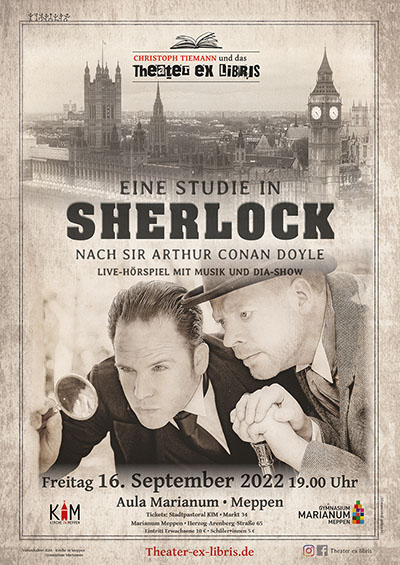 Live-Hörspiel "Eine Studie in Sherlock": Christoph Tiemann und das Theater ex libris in Meppen