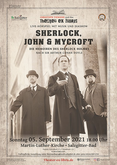Literaturfest 2021 Salzgitter: Theater ex libris - Sherlock, John & Mycroft